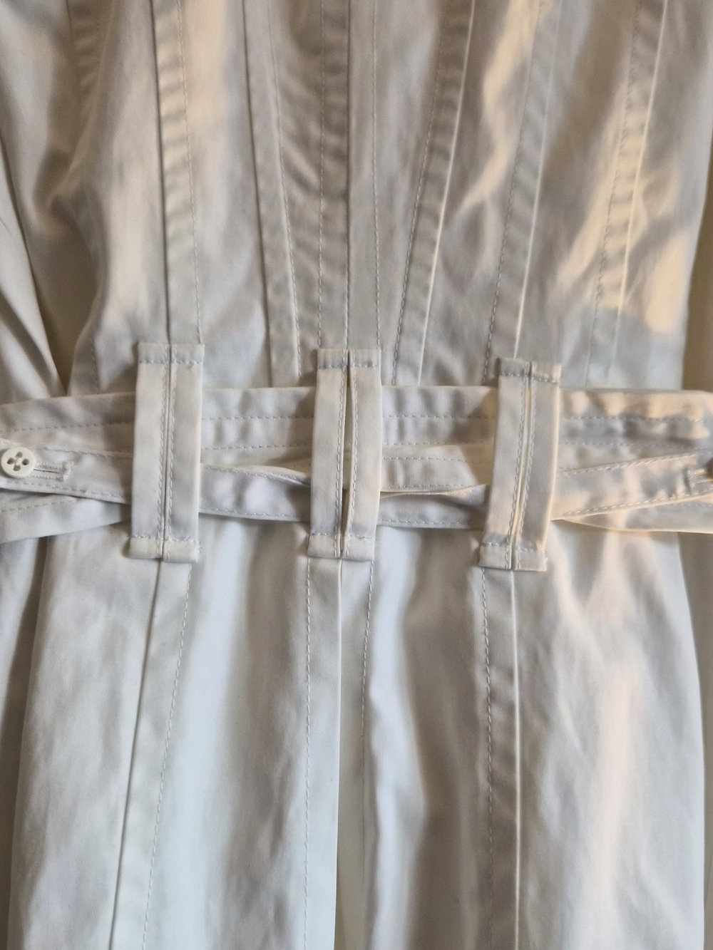 London Fog White Double-Breasted Trench Coat - Picture 4 of 11